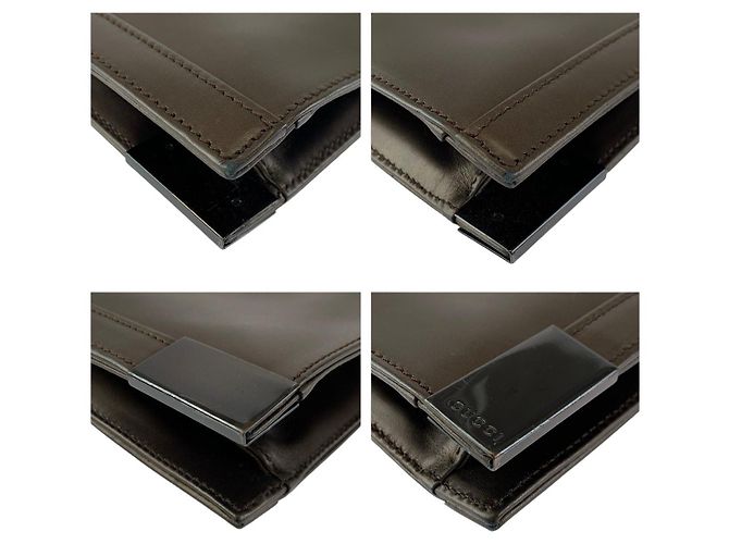 BORSA A TRACCOLLA IN PELLE GUCCI - vista 4