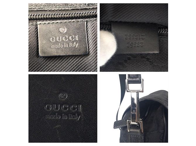BORSA A TRACCOLLA GUCCI IN CANVAS GG E PELLE - vista 4