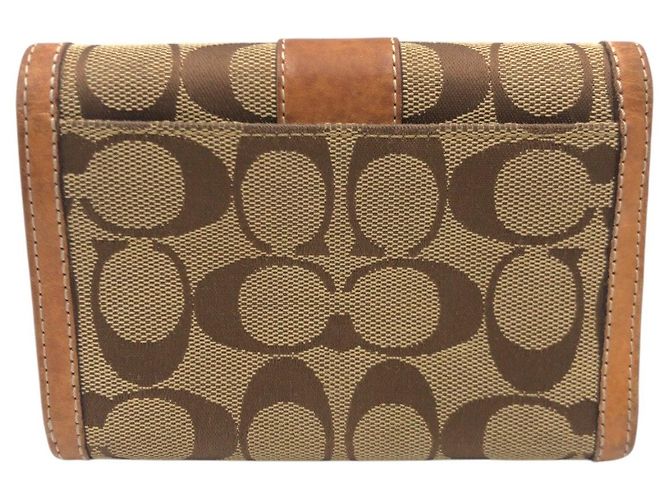 COACH Signature Canvas Ledergeldbörse - Ansicht 2