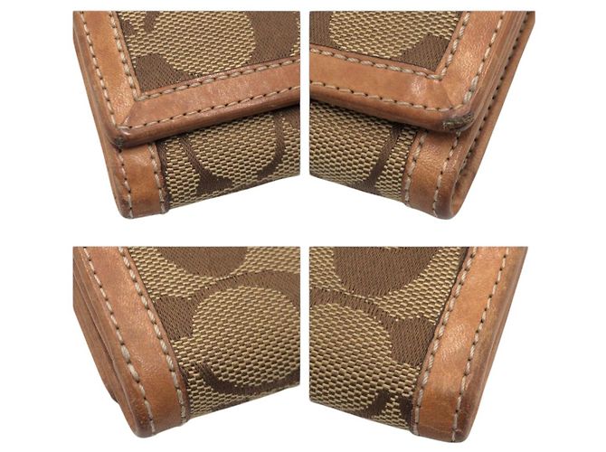 COACH Signature Canvas Ledergeldbörse - Ansicht 4
