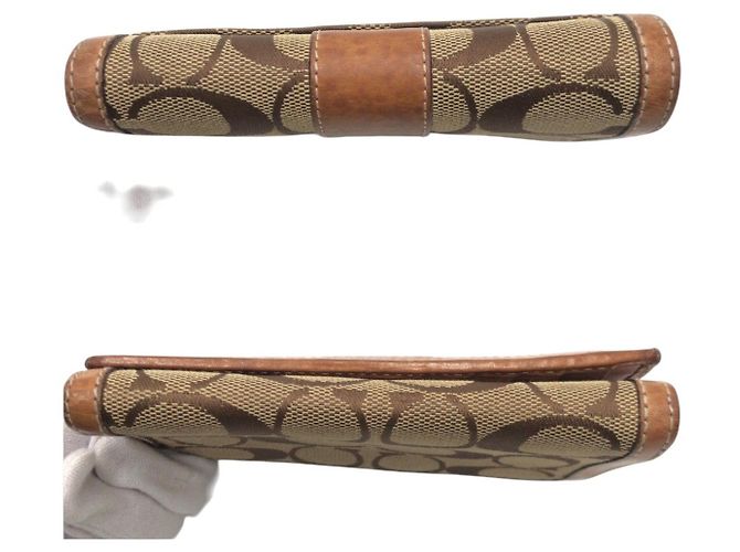 COACH Signature Canvas Ledergeldbörse - Ansicht 8