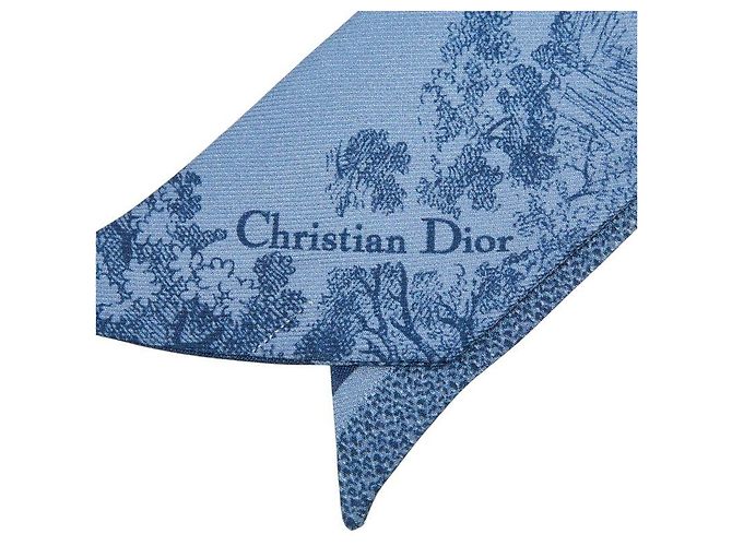Christian Dior Sciarpa stretta in seta Dior Mitzah Toile de Jouy Sauvage - vista 2