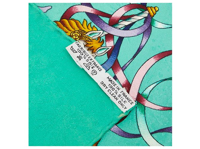 Hermès Foulard di seta Hermes Carre90 LUNA PARK - vista 8