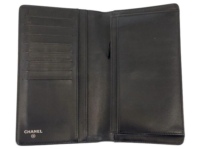 Chanel Coco Mark Leather Long Wallet - view 4