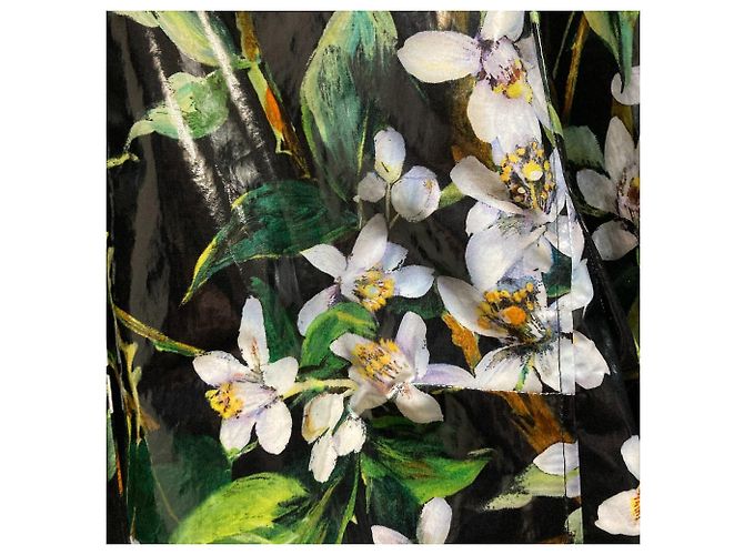 Dolce & Gabbana Abrigo Dolce&Gabbana de PVC recubierto con estampado floral - vista 3