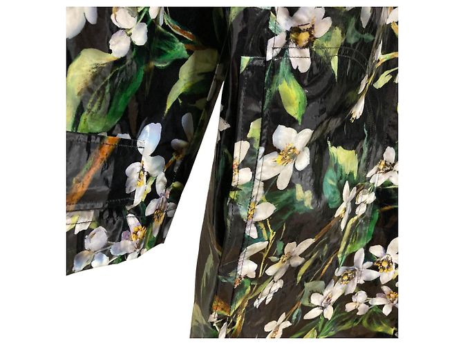 Dolce & Gabbana Abrigo Dolce&Gabbana de PVC recubierto con estampado floral - vista 4