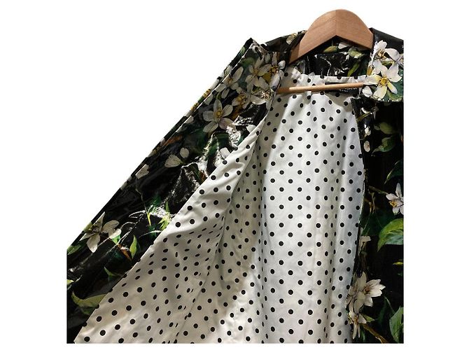 Dolce & Gabbana Abrigo Dolce&Gabbana de PVC recubierto con estampado floral - vista 6