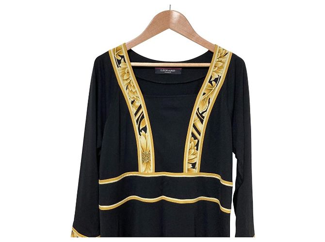 LEONARD FASHION Kankan Stretch Kleid mit Blumenprint - Ansicht 3