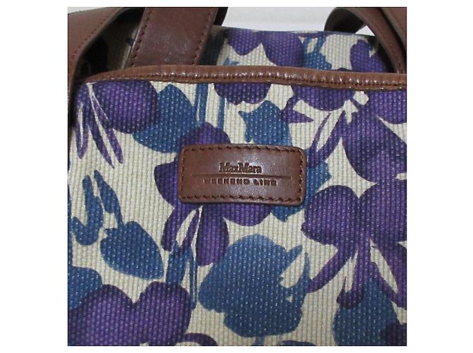 Borsa Tote in tela con stampa floreale Max Mara Weekend - vista 20