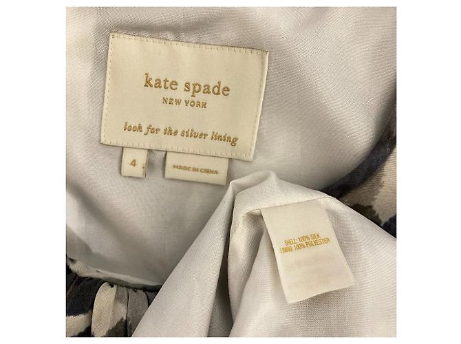 Vestido azul marinho Kate Spade - vista 3