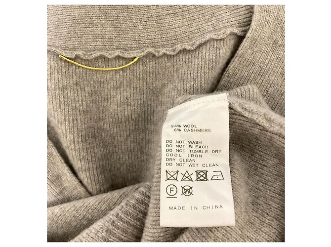 Autre Marque Deuxieme Classe Oversized Strickpullover aus Wolle und Kaschmir mit V-Ausschnitt - Ansicht 3