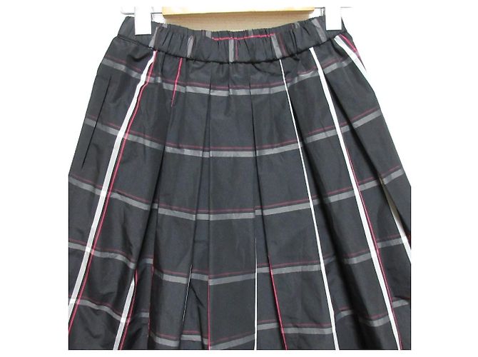 theory luxe ELOISE APPO S STR Check Skirt - vista 4