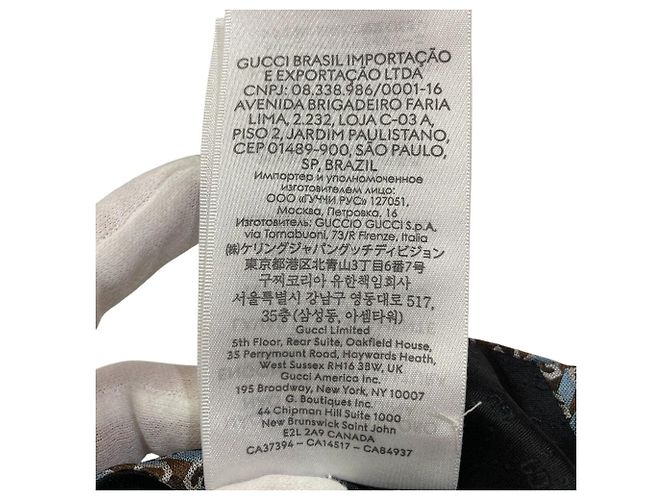 Gravata de seda jacquard Gucci G Logo - vista 11