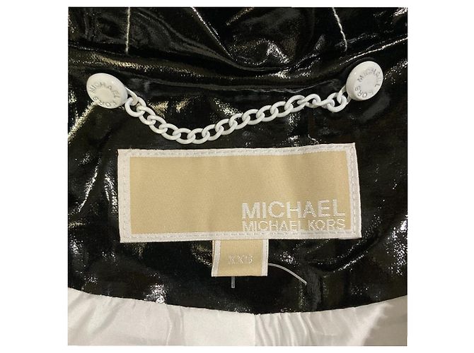 Michael Kors PVC-beschichteter Mantel mit Kapuze - Ansicht 4