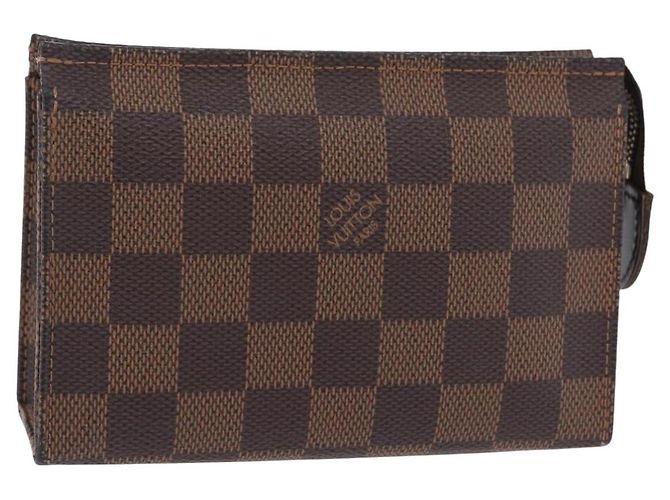 Organizer LOUIS VUITTON Damier Ebene Poche Toilette 15 Pouch N47548 LV - vista 19