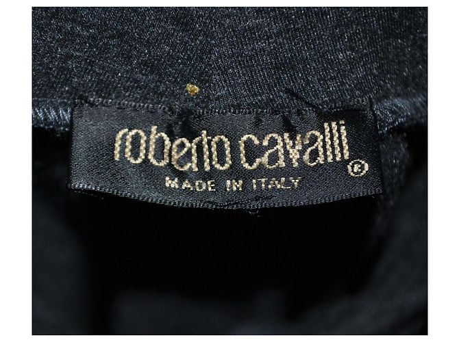 Roberto Cavalli Abito Corto Grigio e Oro - vista 6