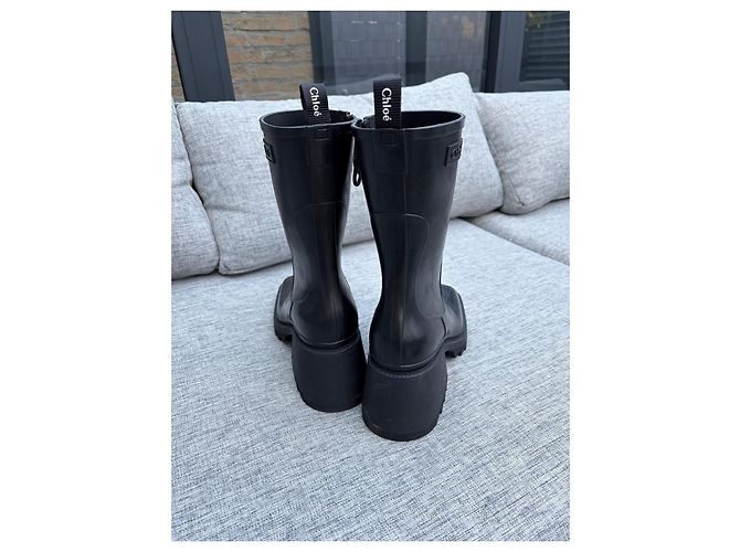 Chloé Damen Stiefel Schwarz Gummi - Ansicht 2