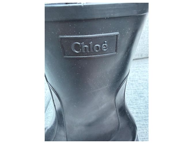 Chloé Damen Stiefel Schwarz Gummi - Ansicht 4