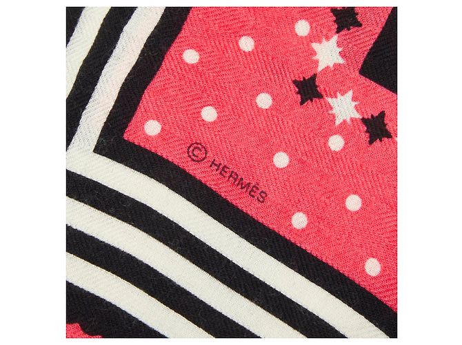 Hermès Sciarpa in cashmere e seta rosa Hermes - vista 2