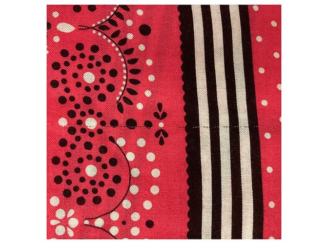 Hermès Sciarpa in cashmere e seta rosa Hermes - vista 4