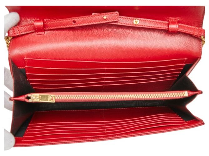 Autre Marque Borsa a tracolla con catena Saint Laurent Cassandra Envelope Wallet - vista 10