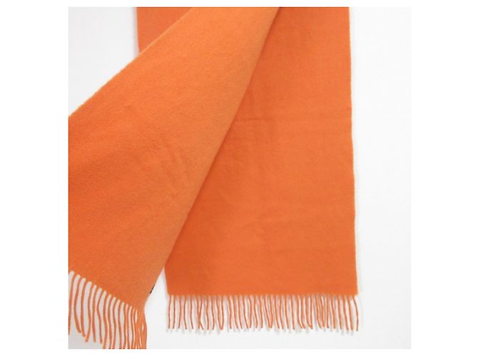 Hermès Stola in cashmere Hermes in Orange - vista 4