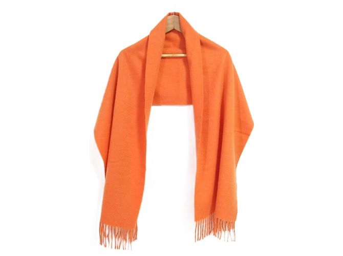 Hermès Stola in cashmere Hermes in Orange - vista 5