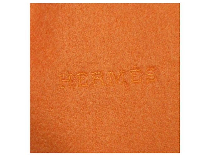 Hermès Stola in cashmere Hermes in Orange - vista 8