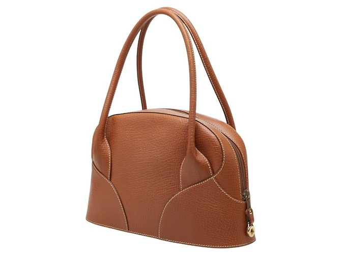 Loewe Vintage Handtasche aus braunem Leder - Ansicht 2