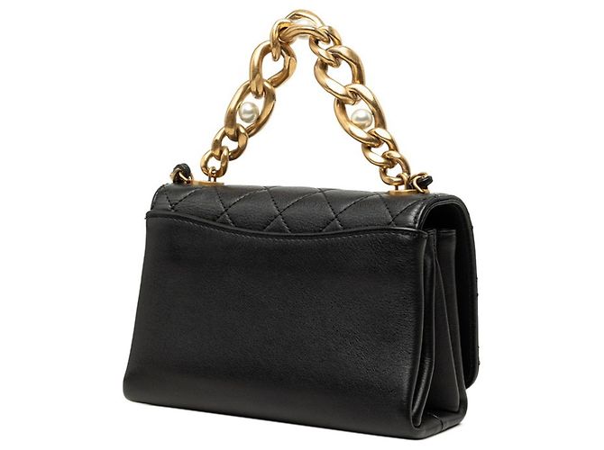Bolsa de Ombro Chanel Coco Mark Matelassé com Corrente - vista 2