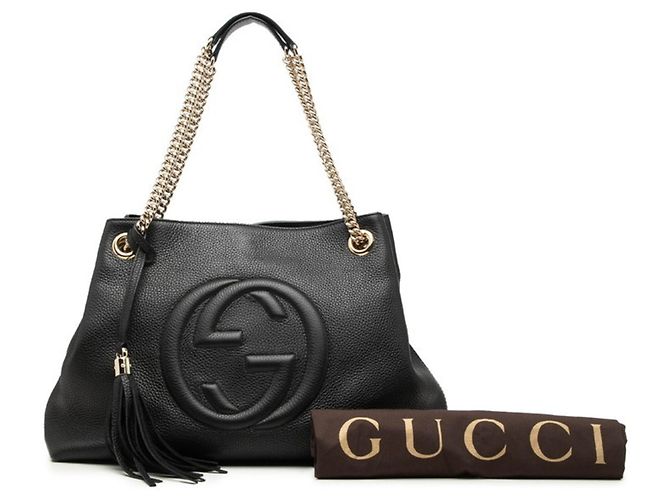 Sac cabas Gucci Interlocking G Soho Chain - vue 7