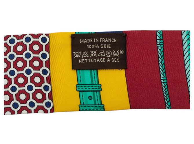 Hermès Carré Twilly Hermes CLIC CLAC MODERN CANNAGE - vue 5