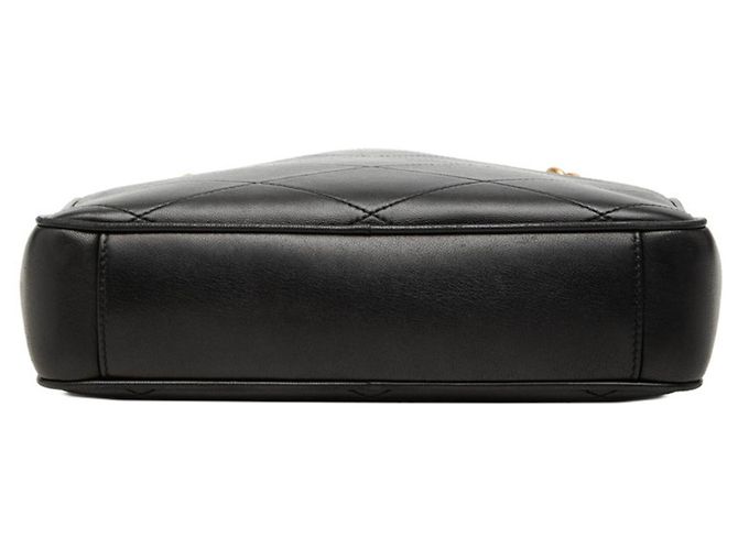Autre Marque Borsa a tracolla con catena in pelle nera Saint Laurent - vista 3