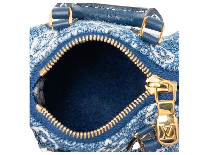 Louis Vuitton Monogram Denim Bijou Sac Micro Speedy Charm Keychain - Ansicht 4