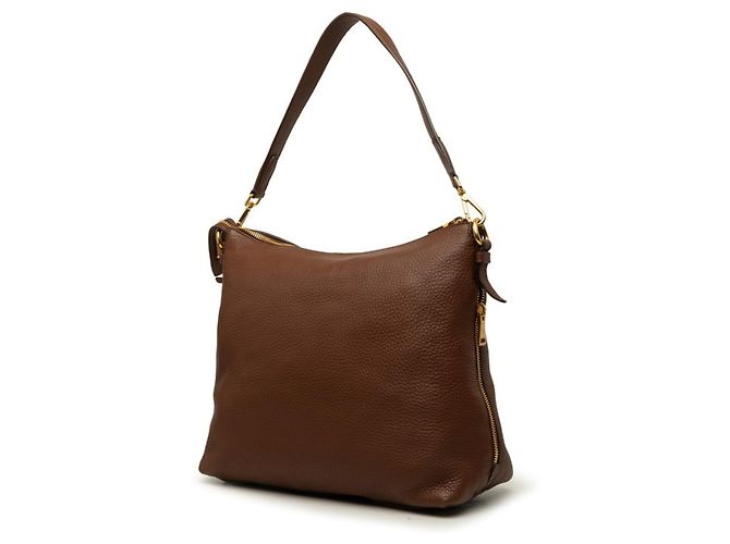 Prada Triangle Logo Plate Shoulder Bag - view 2