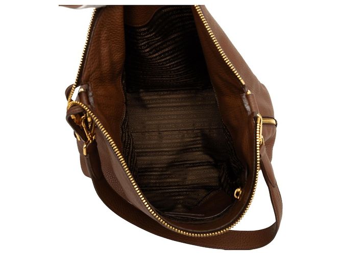 Prada Triangle Logo Plate Shoulder Bag - view 4