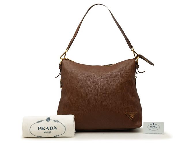 Prada Triangle Logo Plate Shoulder Bag - view 6