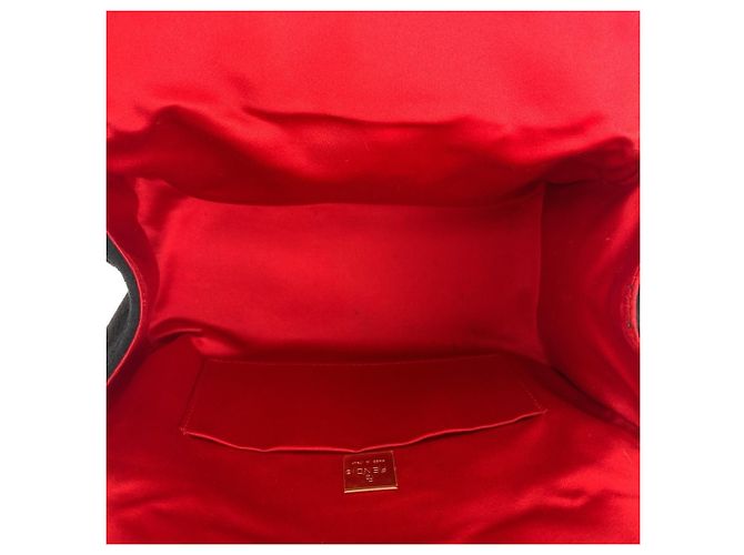 Fendi Mamma Handtasche aus schwarzem Wildleder - Ansicht 9