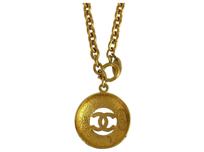 Collier Chanel Coco Mark plaqué or - vue 2