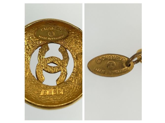 Collier Chanel Coco Mark plaqué or - vue 5