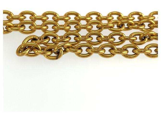Collier Chanel Coco Mark plaqué or - vue 8