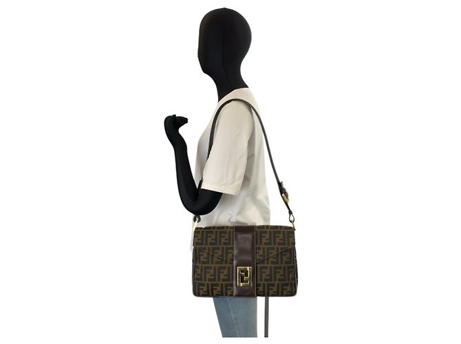 Bolso de hombro Fendi Zucca - vista 6