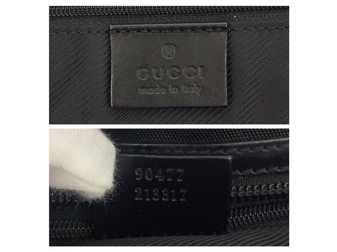 Borsa a tracolla Gucci da uomo in tela nera - vista 6