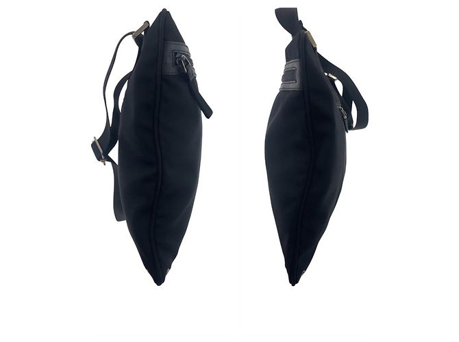 Borsa a tracolla Gucci da uomo in tela nera - vista 8