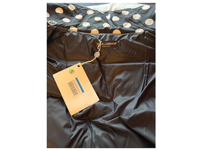 Dolce & Gabbana Daunenjacke Polka Dot Schwarz Weiß - Ansicht 5