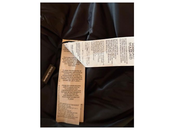 Dolce & Gabbana Daunenjacke Polka Dot Schwarz Weiß - Ansicht 9