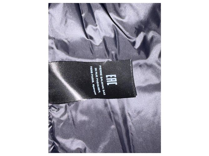 Colete acolchoado Balmain com cinto de couro envernizado e couro em preto e branco - vista 11
