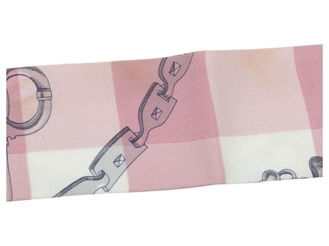 Hermès Hermes Purple Silk Twilly Scarf - view 4