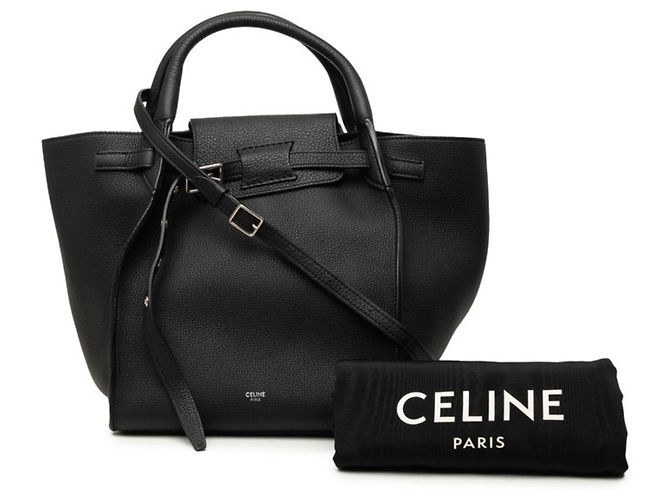 Céline Bolsa de Ombro 2-Way Celine em couro preto - vista 6