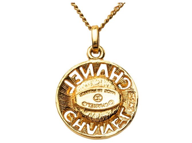 Chanel Vintage Logo Anhänger Halskette - Ansicht 2